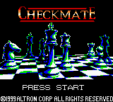 Checkmate title screen for GameBoy Color